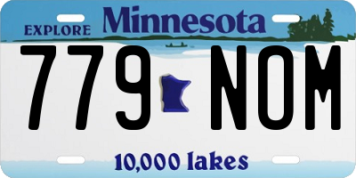 MN license plate 779NOM