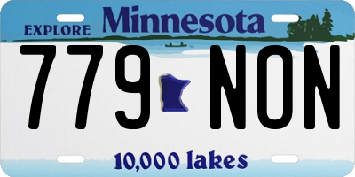 MN license plate 779NON