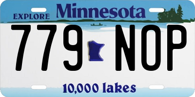 MN license plate 779NOP