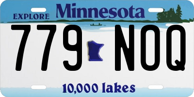 MN license plate 779NOQ