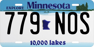 MN license plate 779NOS