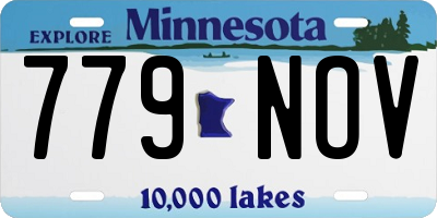 MN license plate 779NOV