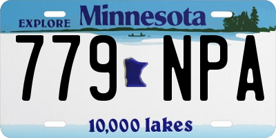 MN license plate 779NPA
