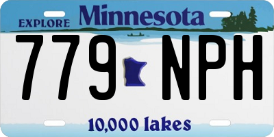 MN license plate 779NPH