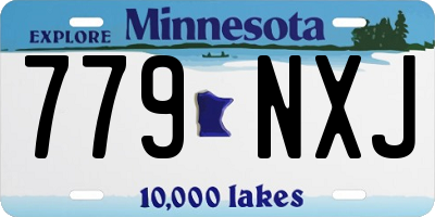 MN license plate 779NXJ