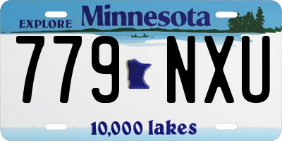 MN license plate 779NXU