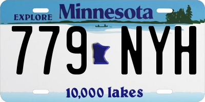 MN license plate 779NYH