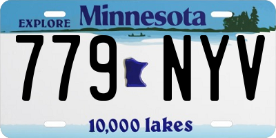 MN license plate 779NYV