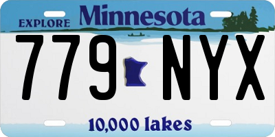 MN license plate 779NYX