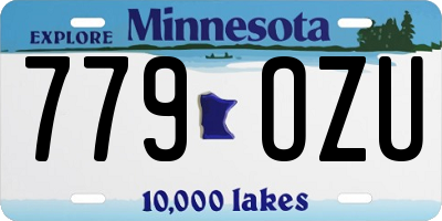 MN license plate 779OZU