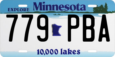 MN license plate 779PBA