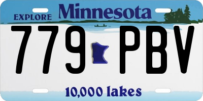 MN license plate 779PBV