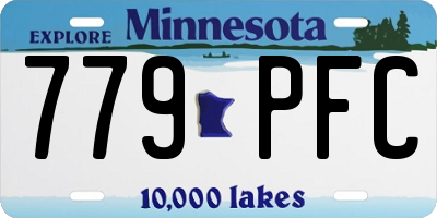 MN license plate 779PFC