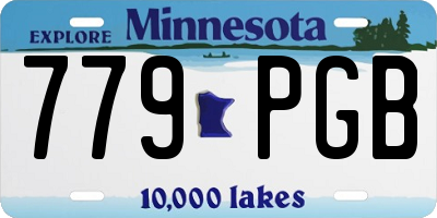 MN license plate 779PGB