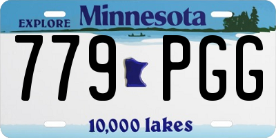 MN license plate 779PGG