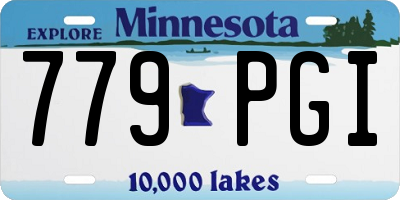 MN license plate 779PGI