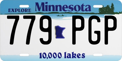 MN license plate 779PGP