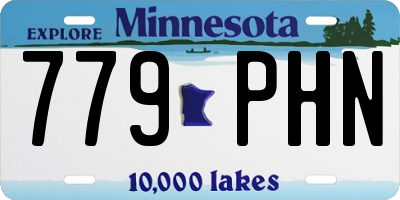 MN license plate 779PHN