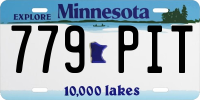 MN license plate 779PIT