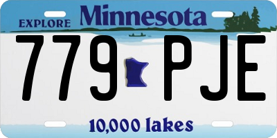 MN license plate 779PJE