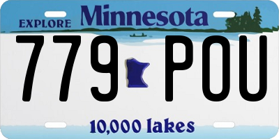 MN license plate 779POU