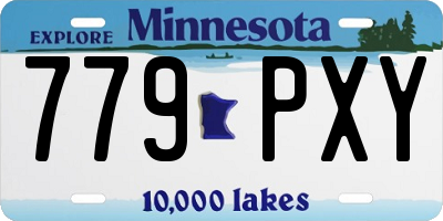 MN license plate 779PXY