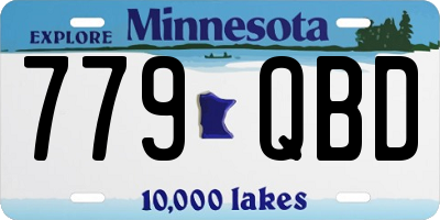 MN license plate 779QBD