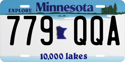 MN license plate 779QQA