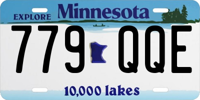 MN license plate 779QQE