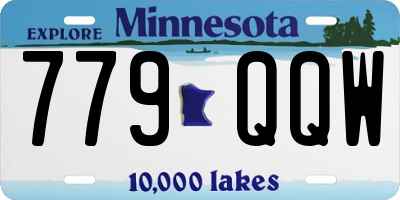 MN license plate 779QQW