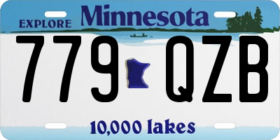 MN license plate 779QZB