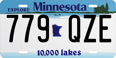 MN license plate 779QZE