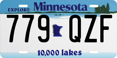 MN license plate 779QZF