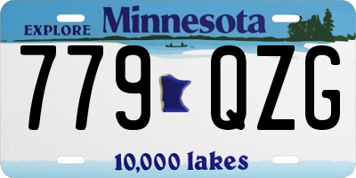 MN license plate 779QZG