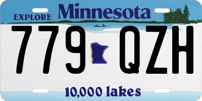 MN license plate 779QZH