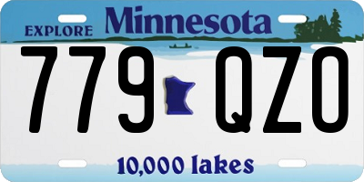 MN license plate 779QZO