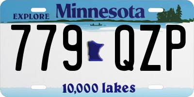 MN license plate 779QZP