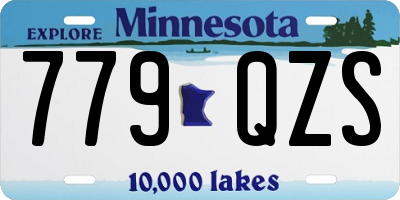 MN license plate 779QZS