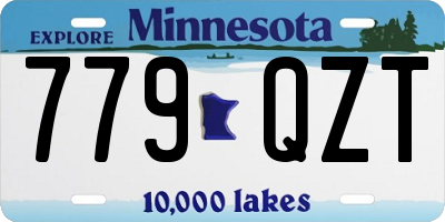 MN license plate 779QZT