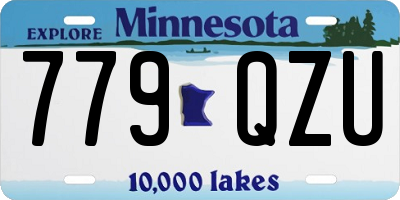 MN license plate 779QZU