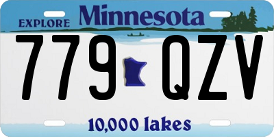 MN license plate 779QZV