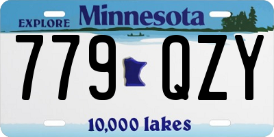 MN license plate 779QZY