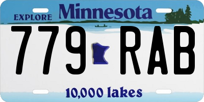 MN license plate 779RAB