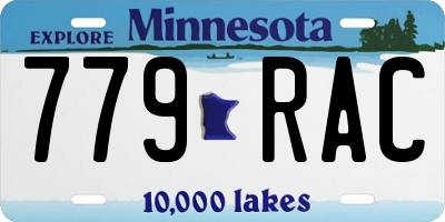 MN license plate 779RAC