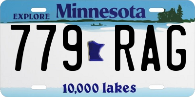 MN license plate 779RAG