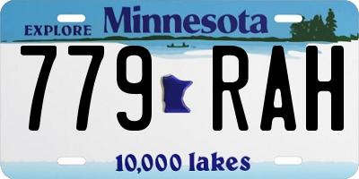 MN license plate 779RAH