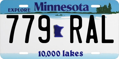 MN license plate 779RAL