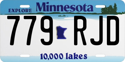MN license plate 779RJD