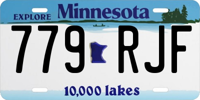 MN license plate 779RJF