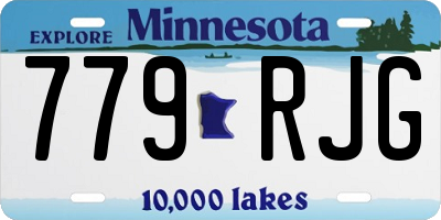 MN license plate 779RJG